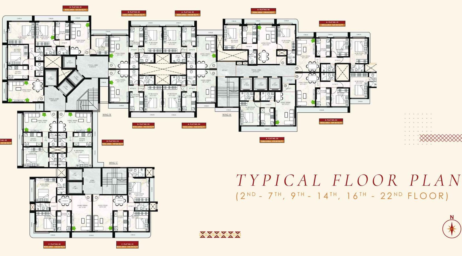 Chandiwala-Pearl-Universe-Prarambh-typical-floor-plan